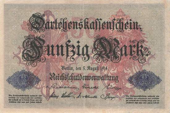 50 Mark 1914 ro.50b F VF